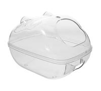 TOYANDONA Bañera De Hámster Baño De Chinchillas Bañeras De Baño De Arena De Hámster Baño De Arena para Hámster Tazón De Comida para Hámster Baño De Suministro De Mascotas Transparent Páginas