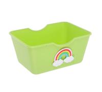 TOYANDONA Baño De Hámster Estatuilla De Baño Cajas De Arena para Hamster Baño De Polvo para Chinchilla Hábitat De Ratas Pequeños Accesorios para Jaulas De Mascotas Light Green Abdominales