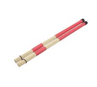TOYANDONA Baquetas de Bambú para Batería 2 Piezas Fáciles de Sujetar y Portátiles en Color Rojo para Músicos y Bandas Juveniles