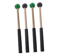 TOYANDONA Baquetas de Madera Goma para Marimba y Lengua 2 Pares para Práctica Suave