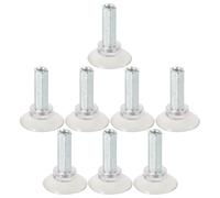 TOYANDONA Base de Tornillo Ventosas para Picadora de Carne de Res y Cordero, Accesorio Estabilizador de Goma, Juego de 2 Bases 8 Tornillos para Herramientas de Cocina, Recambios