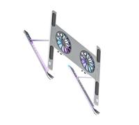 TOYANDONA Base Refrigeradora Portátil de Aleación de Aluminio Diseño Especial y Larga Vida Útil, Soporte Ventilado USB para Enfriar Computadoras Portátiles y Juegos