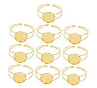 TOYANDONA Base sin color para pulsera y bandeja de marco para pulsera de cobre superficie lisa y portátil para fiestas y citas pack de 10 piezas