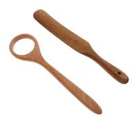 TOYANDONA Batidor Danés de Madera Ergonómico para Masa y Pan Espátula Antiadherente Multifuncional de Acacia Herramienta de Batir para Cocina y Repostería 1 Juego Reutilizable