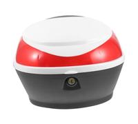 TOYANDONA Baúl Moto Pequeño de Plástico, Caja de Almacenamiento para Moto | Blanco, 1 Juego, Fácil de Instalar y Transportar, Práctico para Montar y Guardar Casco