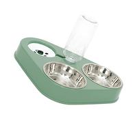 TOYANDONA Bebedero Automático De Agua para Mascotas y Gatos con Comederos De Acero Inoxidable Dispensador De Agua Desenchufable para Perros y Gatos para Casa o Viajes