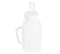 TOYANDONA Biberón para Alimentación de Animales Pequeños con Asa para Terneros y Corderos Botella de Reutilizable y de Limpiar Alimentador de Leche para Ganado