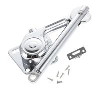 TOYANDONA Bisagra de Cierre Suave para Puerta de Gabinete Soporte Hidráulico de Aleación de Zinc Color Plata para Tapa Izquierda Apertura Superior