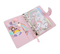 TOYANDONA Bloc de Notas Unicornio Portátil Hojas Sueltas, Cuaderno Multifunción de Programación y Scrapbooking, Bloc de Notas de Dibujos Animados para Estudiantes y Organización Diaria,