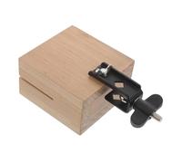 TOYANDONA Bloque de Percusión de Madera para Mano Campana de Vaca Montable Accesorio Robusto y Portátil para Práctica y Actuación Musical