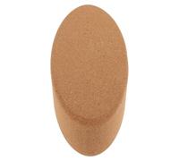 TOYANDONA Bloque de Yoga de Corcho Ladrillo de Yoga Ovalado Alta Densidad Soporte Estable Tacto Cómodo para Principiantes Workout y Danza