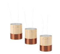 TOYANDONA Bobina Móvil de Cobre para Altavoces de 25,5mm y 1 Pulgada Resistencia de 3,5 Ω, Cable de Sonido para Sistemas de Audio, Paquete de 3 Piezas Marrón