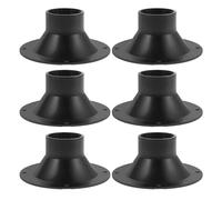 TOYANDONA Bocina de Altavoz para Sistema de Sonido de Alta Frecuencia de 95mm Tweeter de Plástico Negro, Instalación Fácil y Diseño Profesional para Escenarios, Paquete de 6 Piezas