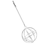 TOYANDONA Bola Dispensadora De Alimento para Pasto Colgante Acero Inoxidable Tamaño Estándar para Jaulas Comederos para Conejos Chinchillas y Conejillos De Indias