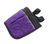 TOYANDONA Bolsa Colgante Gran Capacidad para Reposabrazos Material Poliéster Pongee Púrpura Resistente y Desmontable de Silla de Ruedas y Andador Adecuado para Almacenamiento Lateral