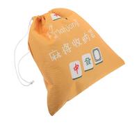 TOYANDONA Bolsa de Almacenamiento para Mahjong de Tela Oxford con Cordón Reutilizable Organizador Grande y Resistente para Fichas Mesa Portátil para Viaje y Hogar
