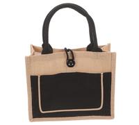 TOYANDONA Bolsa de Compras de Yute con Gran Capacidad, Reutilizable y Resistente para Llevar Alimentos y Productos Compra Diaria