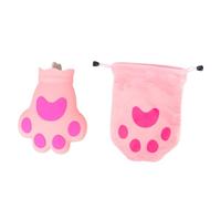 TOYANDONA Bolsa de Hielo de Silicona Rosa Forma de Pata de Gato Reutilizable para Frío y Calor Práctica Bolsa Térmica Refrescante de Verano Adecuado para Terapias de Calor y Frío 1