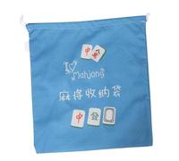 TOYANDONA Bolsa de Mahjong con Cordón Bolsa Organizadora Grande de Oxford Resistente y Portátil Estuche para Fichas Mesa para Viajes y Uso Casa