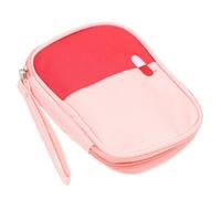 TOYANDONA Bolsa de Primeros Auxilios Portátil Pequeña de Tela Oxford Rosa, Bolsa para Medicamentos de Viaje y Hogar, Resistente al Desgaste, Ligera y Multiusos para Senderismo y Emergencias