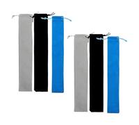 TOYANDONA Bolsa de Terciopelo Suave para Flauta Dulce 37x6 Cm, Funda Ligera Cierre de Cordón, Estuche de Almacenamiento Antipolvo para Instrumentos Portátiles, Pack de 6 Unidades en