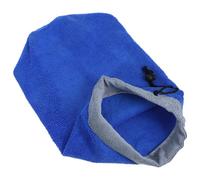TOYANDONA Bolsa de Toalla de Baño para Hurones y Conejos Azul de Franela, Fácil de Limpiar y Poner, Adecuado para Secado Después de Nadar al Volver a Casa