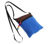 TOYANDONA Bolsa de Transporte para Petauro del Azúcar y Hámster Pequeña y Transpirable Material de Algodón Resistente Color Azul Oscuro Ventilación y Correa de Hombro para Viajes y Uso