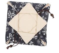 TOYANDONA Bolsa de Transporte para Tazas de Té de Viaje Diseño de Líneas, Tela Resistente Que Protege el Juego de Té, Adecuado para Viajes y Negocios