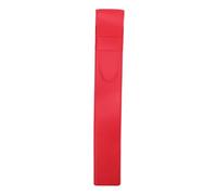 TOYANDONA Bolsa para Baquetas de Percusión PU Roja, Estuche Portátil para 2 Baquetas, Apertura Rápida y Protección Total para Prácticas de Batería