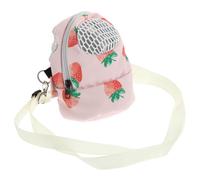 TOYANDONA Bolsa para Hámster Bandolera, Bolsa de Transporte Portátil de Lona Rosa, Diseño Desmontable, para Mascotas Pequeñas, Uso Exterior y Viajes