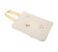 TOYANDONA Bolsa Portátil para Toallitas Húmedas para Bebés, Estuche Reutilizable Acolchado con Tapa Bordada de Oso, Dispensador Compacto Adecuado para Viajes y Organización de Pañales