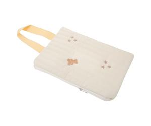 TOYANDONA Bolsa Portátil para Toallitas Húmedas para Bebés, Estuche Reutilizable Acolchado con Tapa Bordada de Oso, Dispensador Compacto Adecuado para Viajes y Organización de Pañales