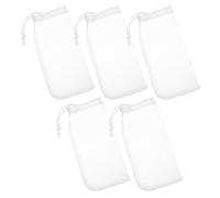 TOYANDONA Bolsas de Filtro para Acuario de Nylon 180 Micras con Cordón Reutilizables para Filtrar Agua en Acuarios de Agua Dulce 5 Piezas