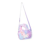 TOYANDONA Bolso Bandolera De Unicornio para Niñas Niños, Peluche Suave, Material Flexible, Color Morado Tie-Dye, Bolso Infantil Pequeño para Uso Diario y Obsequio