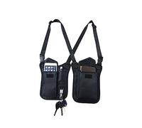 TOYANDONA Bolso Táctico De Nylon Resistente y Resistente Al Agua para Axilas Bolsa Antirrobo Oculta De Hombro Ajustable con Tres Compartimentos Compatible para Hombres y Mujeres Viajes y Act