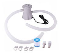 TOYANDONA Bomba Eléctrica de Filtración y Circulación de Agua para Piscina Duradera Fácil de Limpiar Compatible con Piscinas Familiares Material Plástico Resistente