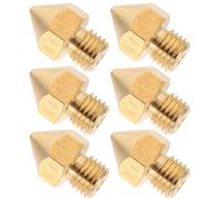 TOYANDONA Boquillas de Latón para Impresora 3d, 6 Piezas, Alta Resistencia Abrasión, Compatibles Impresión a Alta Temperatura