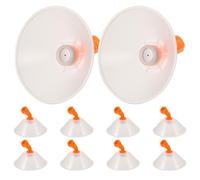 TOYANDONA Boquillas de Pulverización Nebulizadoras de Cobre con Escudo Antiviento, 10 Piezas, Repuesto para Pulverizador Eléctrico Agrícola, Herramienta de Jardinería para Riego y