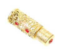 TOYANDONA Botella Vacía de Perfume Vintage de Vidrio Recargable 3 Ml, Porta Perfumes Estilo Dubái para Aceites Esenciales y Lociones, Compacta Prueba de Fugas para Viaje y Decoración Hogar