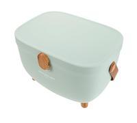 TOYANDONA Botiquín Grande de Plástico con 2 Niveles y Bandeja Extraíble Caja Organizadora de Medicamentos Multiusos Hogar Portátil Gran Capacidad en Color Verde Claro para Almacenamiento