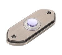 TOYANDONA Botón de Timbre Hexagonal de Latón Vintage para Puerta con Diseño Largo y Resistente, Compatible Universalmente, a Prueba de Polvo, Adecuado para Uso en Exteriores y Apartamentos