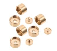 TOYANDONA Botones De Cubierta Superior Inferior Dorados Hebilla De Trompeta y Tapa Inferior Para Instrumentos Musicales Botones Pistones Trompeta