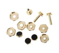 TOYANDONA Botones De Pistón Para Accesorios Musicales De Alta Durabilidad De Presión Color Dorado Para Músicos y Práctica Profesional