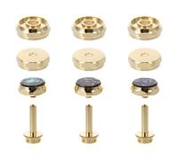 TOYANDONA Botones de Presión para Válvulas de Trompeta Hebilla Metálica y Cubiertas Superiores, Accesorios para Trompetistas y Mantenimiento de Instrumentos Musicales
