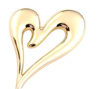 TOYANDONA Broche Corazón Dorado para Mujer Diseño Creativo Forma de Corazón Accesorio Elegante para Solapas Regalos para San Valentín Cumpleaños y Aniversarios para Madre Esposa o Novia