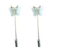 TOYANDONA Broche de Aleación con Concha Natural en Forma de Volante, 2 Unidades, Color Claro, para Mujer, Accesorios de Moda Casual y Diario, Tamaño Pequeño y Diseño Tridimensional