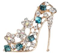 TOYANDONA Broche de Brillante Gemas de Imitación Elegante de Aleación para Mujer, Accesorio de Moda Adecuado para Vestidos de Noche y Eventos Obsequios