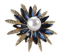 TOYANDONA Broche de Cristal Geométrico para Mujer Aleación Resistente Decoración para Ropa Fiesta Boda Navidad Elegante Accesorio de Moda Tamaño Mediano