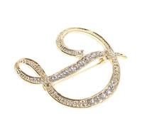 TOYANDONA Broche De Letra Inicial Broche Decorativo Para Ropa Prendedor Para Trajes y Fiestas Accesorio Fashion Para Mujer y Hombre