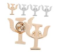 TOYANDONA Broches Decorativos de Psicología Vintage en Aleación, Set de 6 Pines Dorados y Plateados para Mujer, Accesorios para Chaquetas, Mochilas y Trajes, Obsequio Original